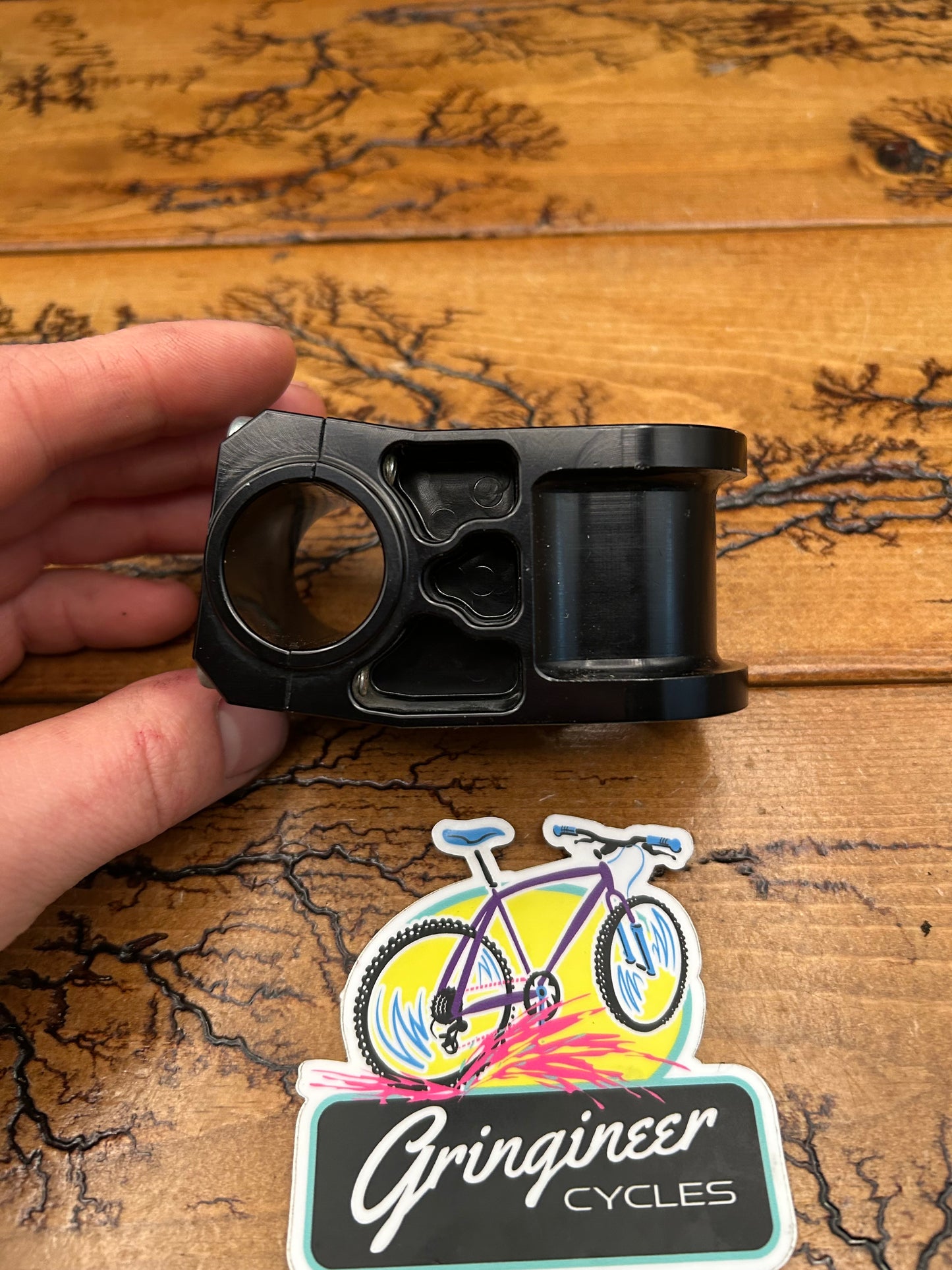 Azonci Shorty Deluxe 50mm Black 25.4mm 1 1/8 Inch Threadless Stem