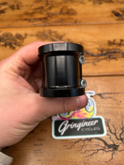Azonci Shorty Deluxe 50mm Black 25.4mm 1 1/8 Inch Threadless Stem