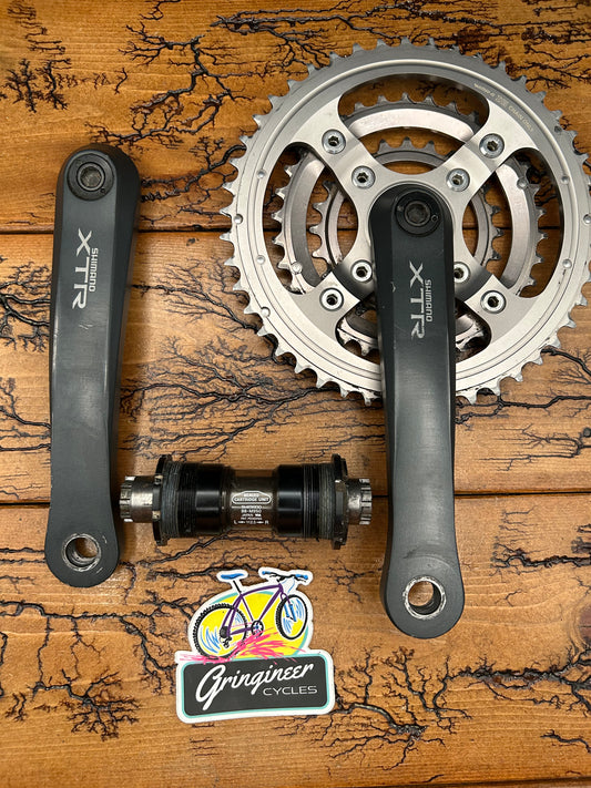 Shimano XTR FC-M951 46/34/24 175mm Crankset With XTR BR-M950 Bottom Bracket
