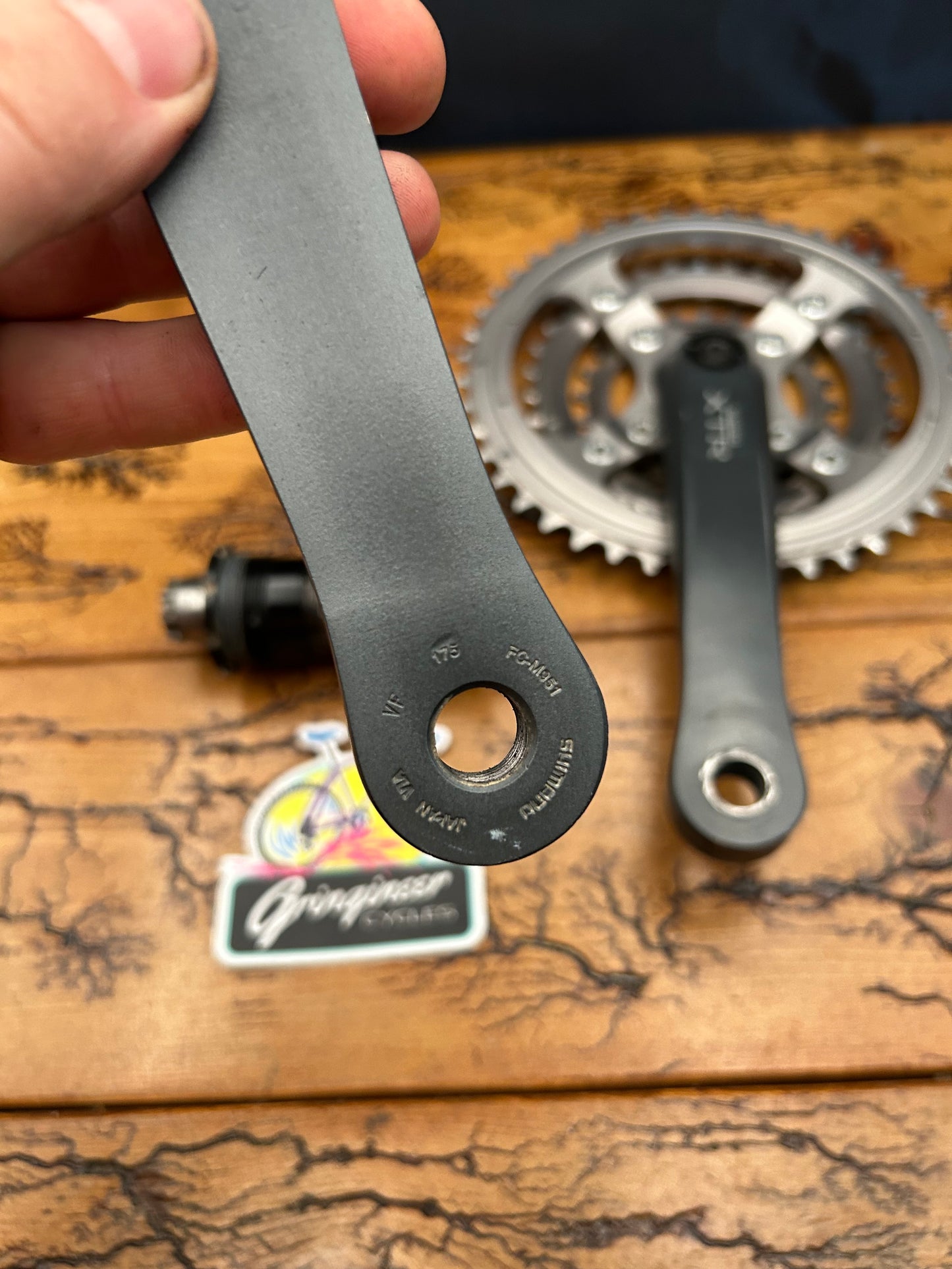 Shimano XTR FC-M951 46/34/24 175mm Crankset With XTR BR-M950 Bottom Bracket