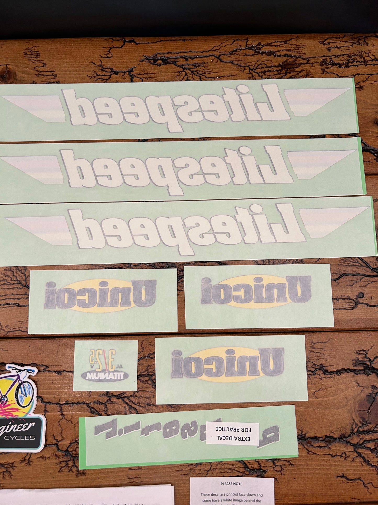 SSSink 1998 Litespeed Unicoi TMDryAP Decal Kit