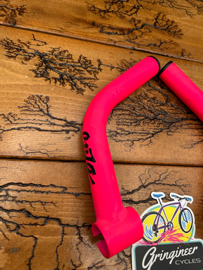 Onza Neon Pink Steel Bar Ends