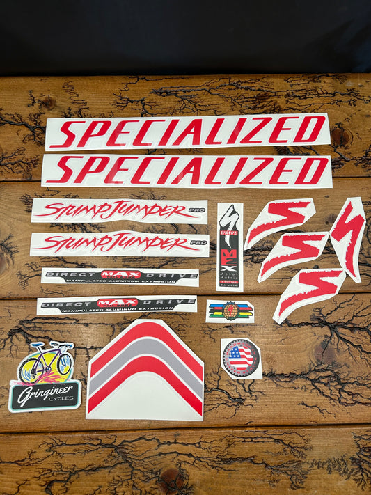 Bike Decal Replace 1999 Specialized Stumpjumper Pro Decal Kit
