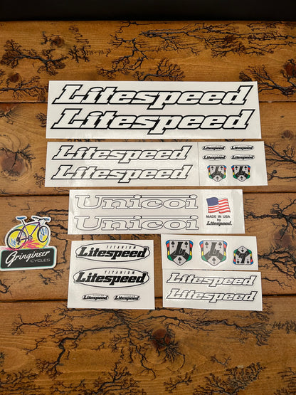 Litespeed Unicoi Decal Set