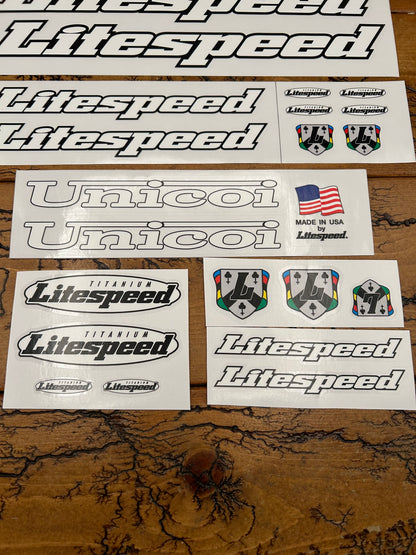 Litespeed Unicoi Decal Set