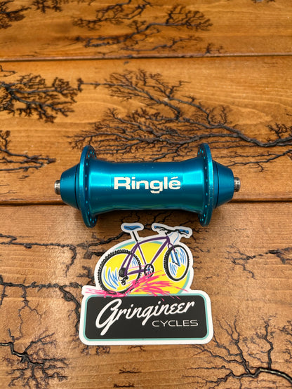 Ringle Super Bubba Turquoise 36 Hole Front Hub