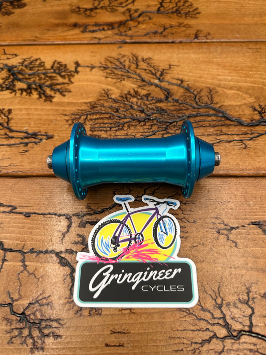 Ringle Super Bubba Turquoise 36 Hole Front Hub