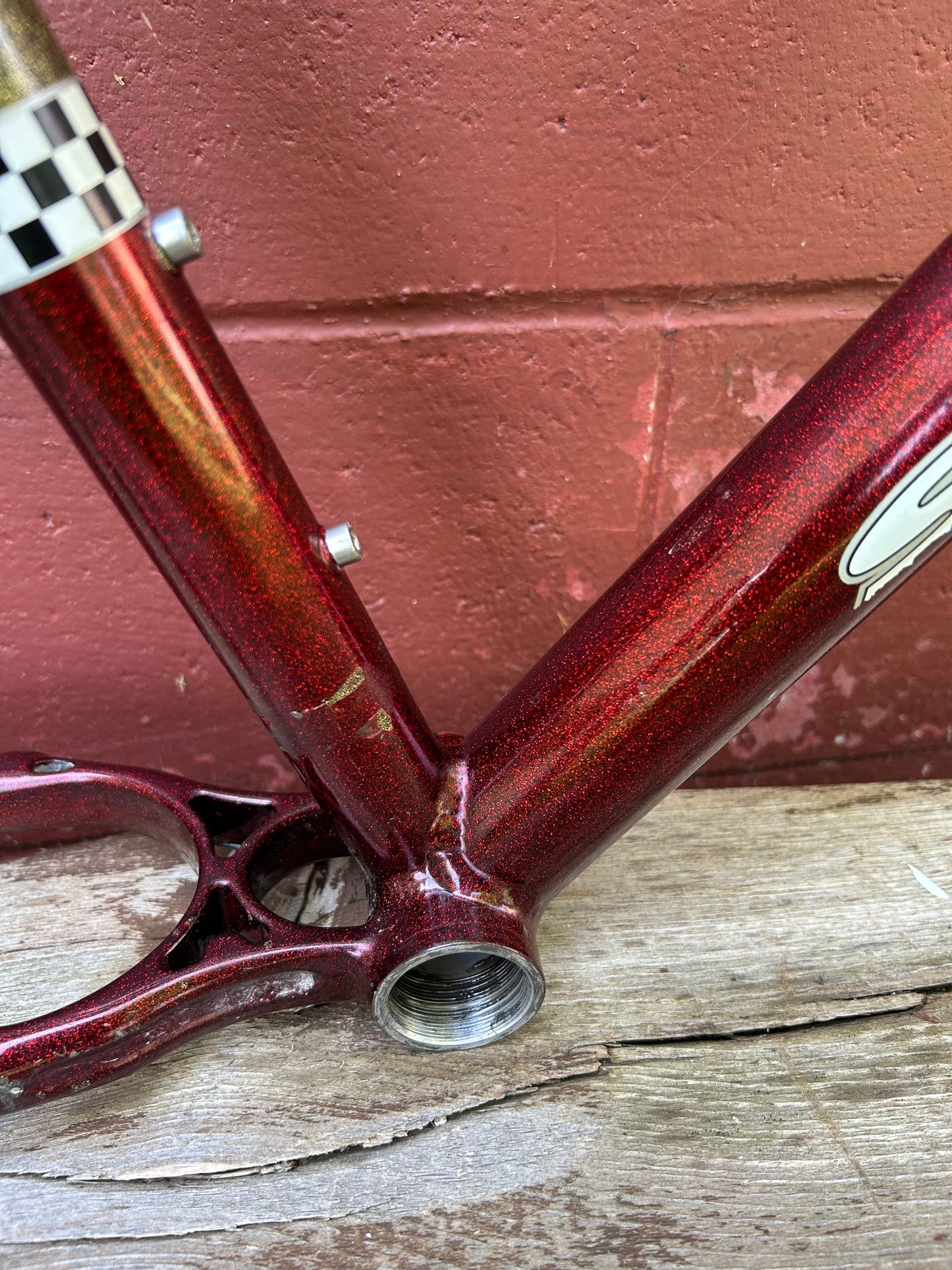 1998 19" Schwinn Homegrown Factory Red Bass Boat Frame
