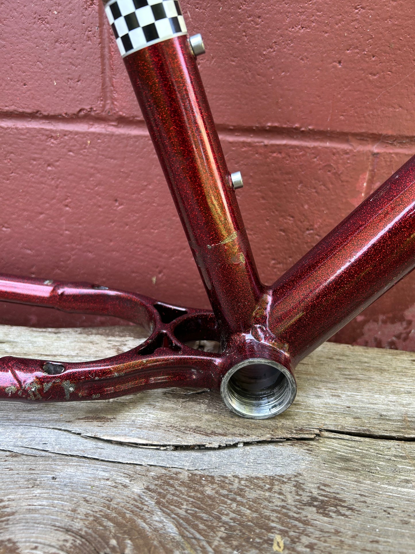 1998 19" Schwinn Homegrown Factory Red Bass Boat Frame