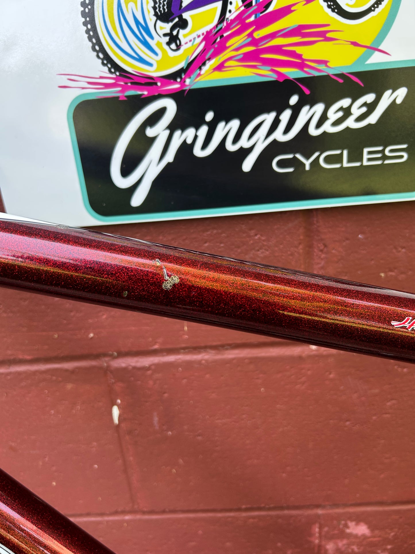 1998 19" Schwinn Homegrown Factory Red Bass Boat Frame