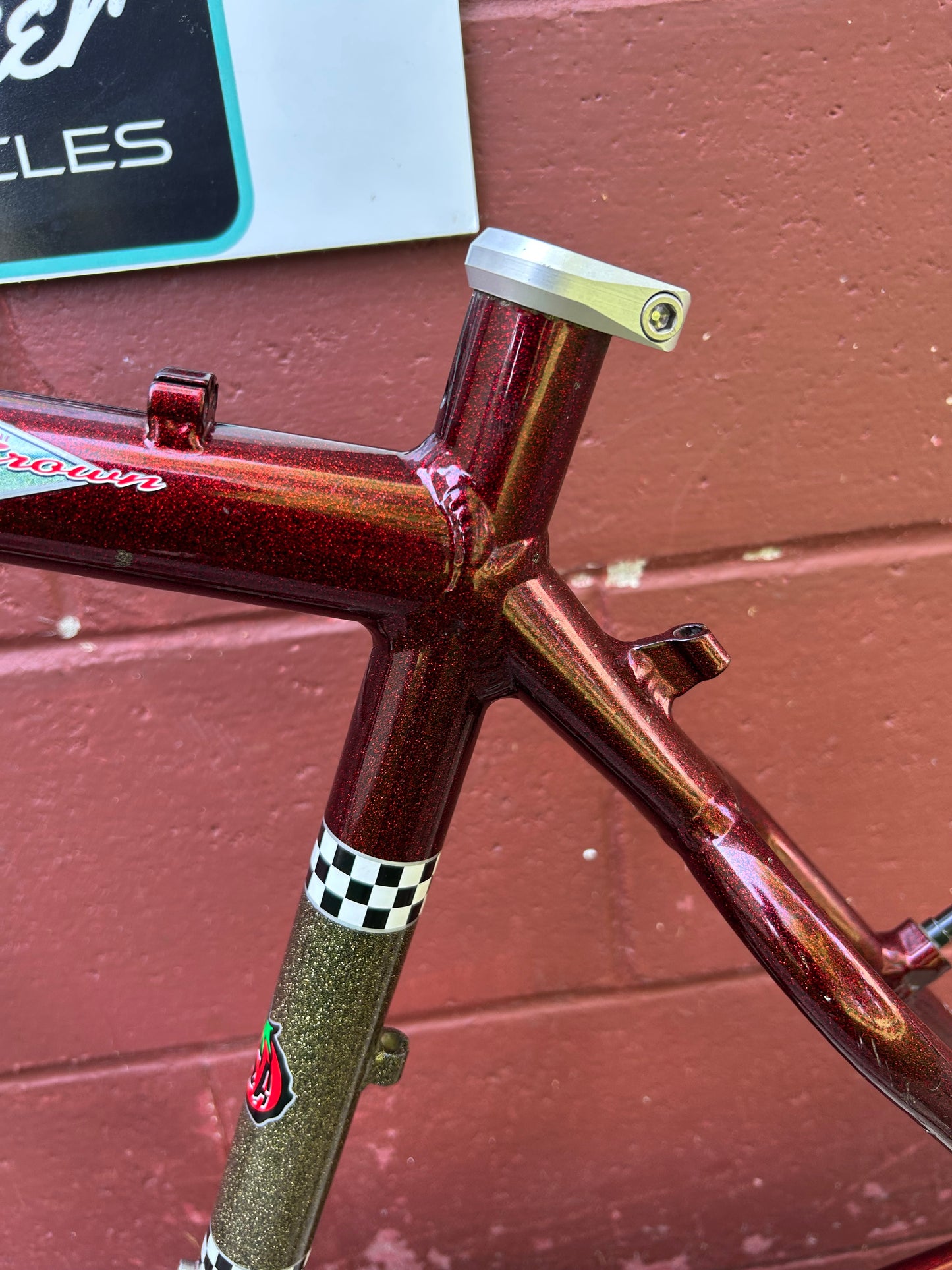 1998 19" Schwinn Homegrown Factory Red Bass Boat Frame