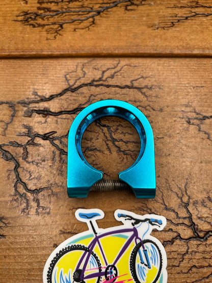 Ringle Holey Turquoise 34.9mm Seatpost Collar