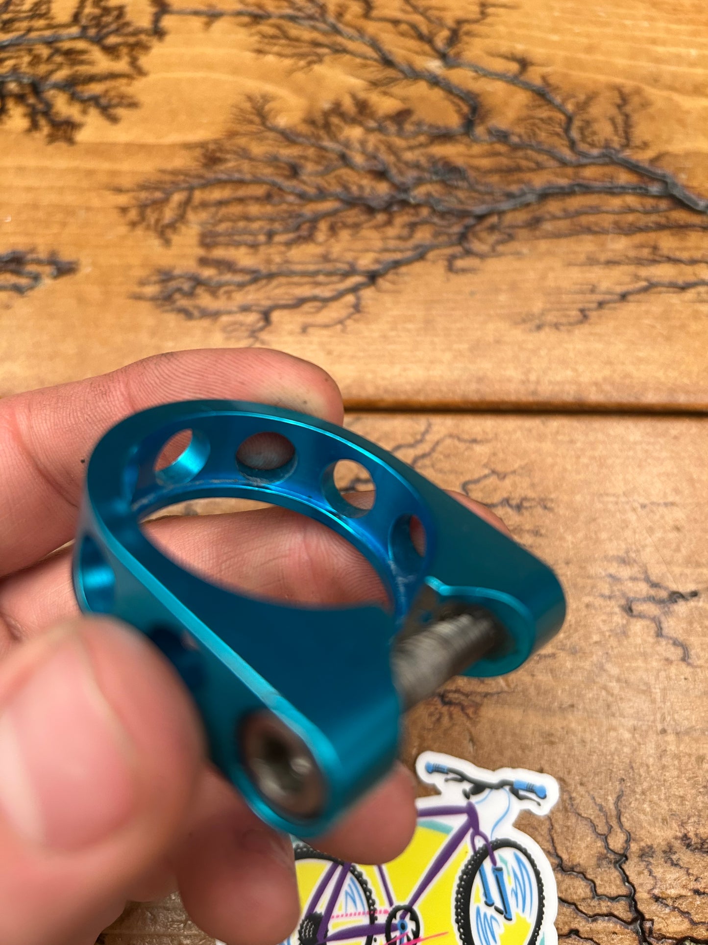 Ringle Holey Turquoise 34.9mm Seatpost Collar
