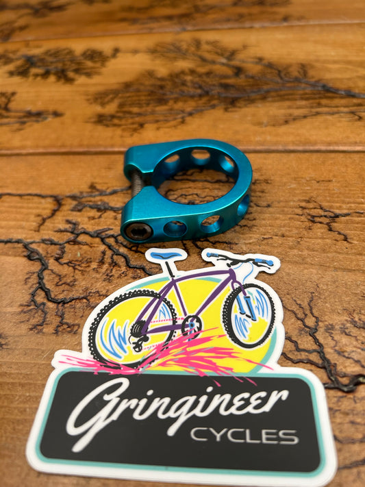 Ringle Holey Turquoise 34.9mm Seatpost Collar