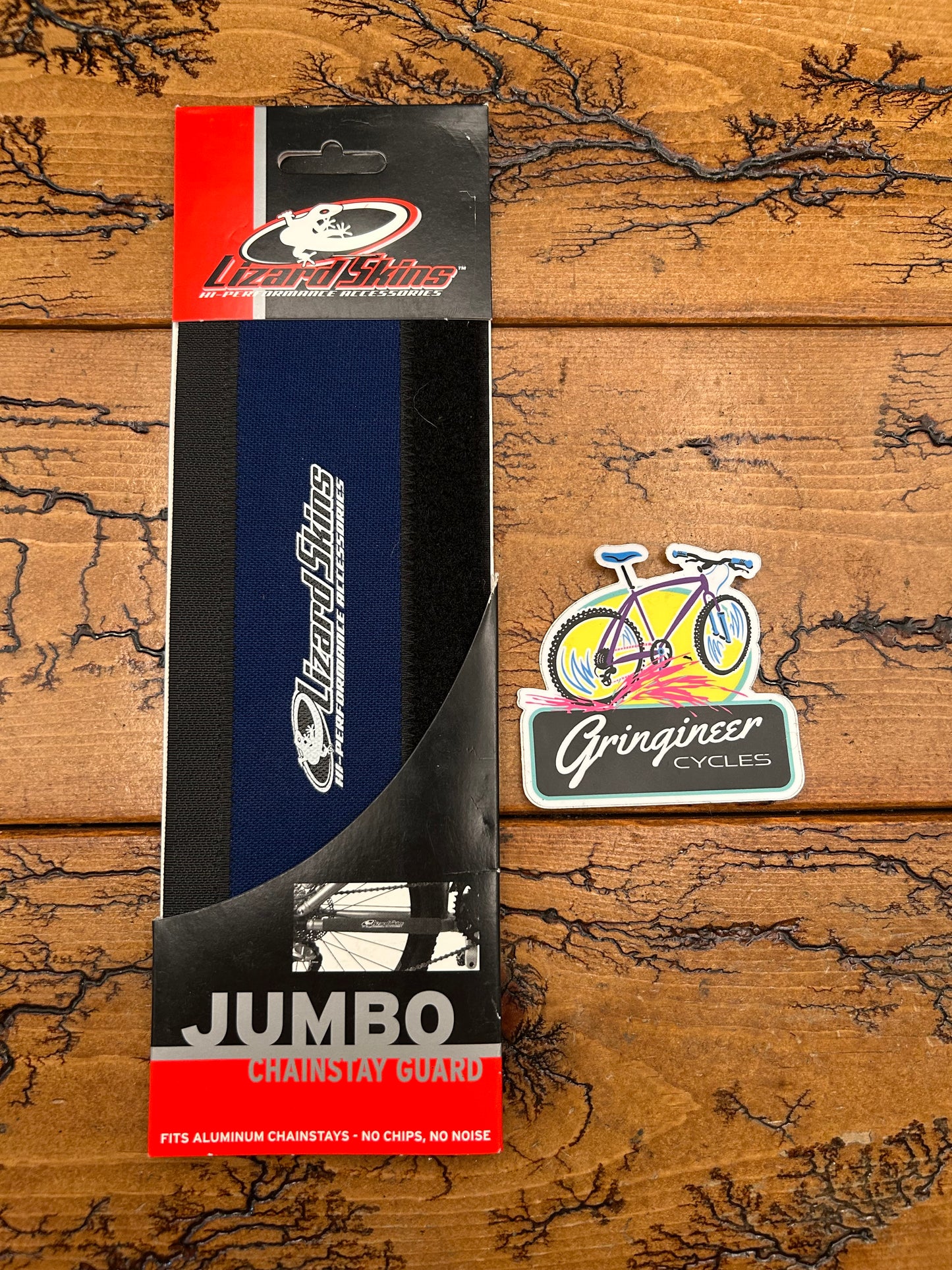 Lizard Skins Jumbo Blue Neoprene Chainstay Protector New