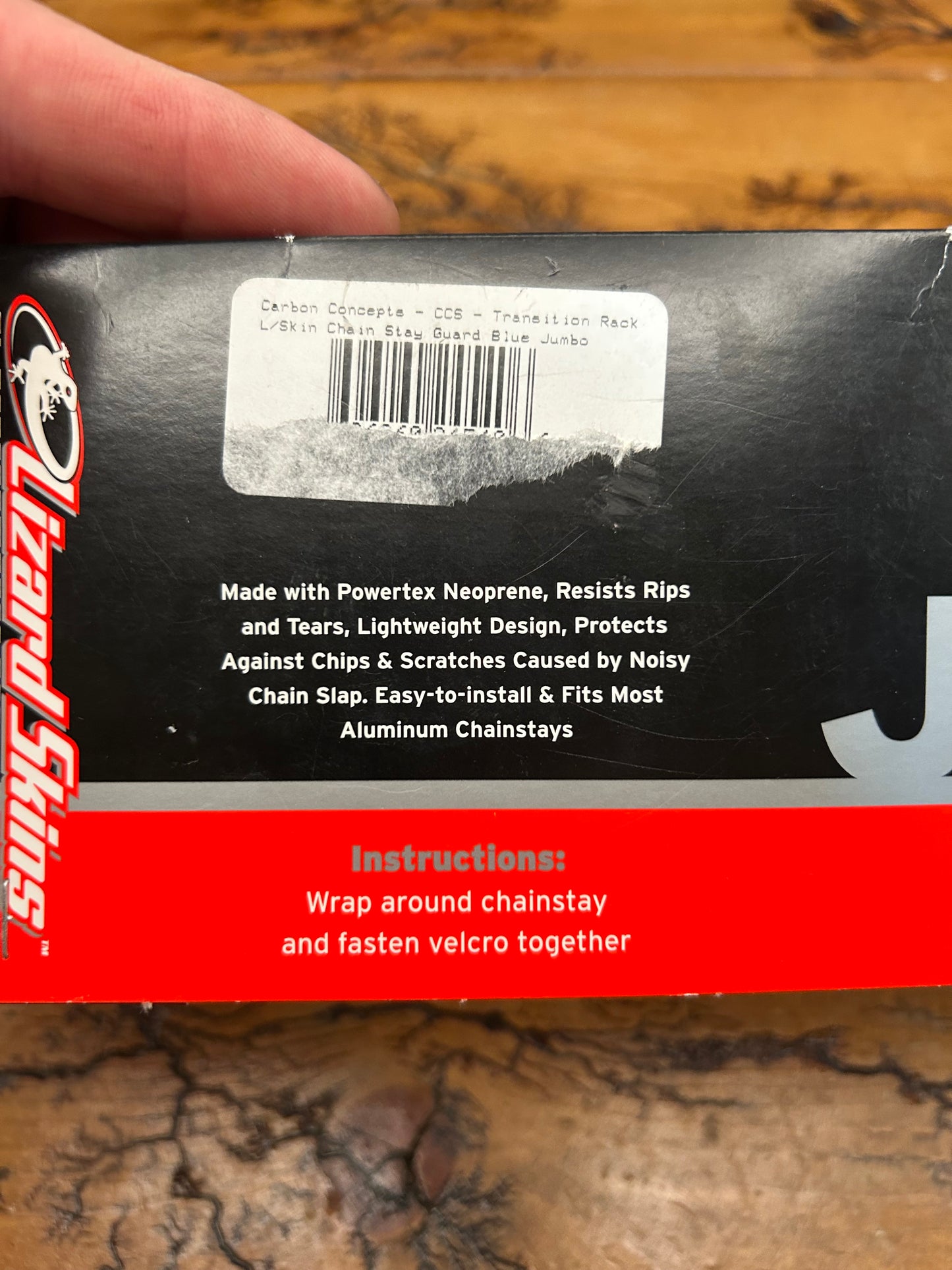 Lizard Skins Jumbo Blue Neoprene Chainstay Protector New
