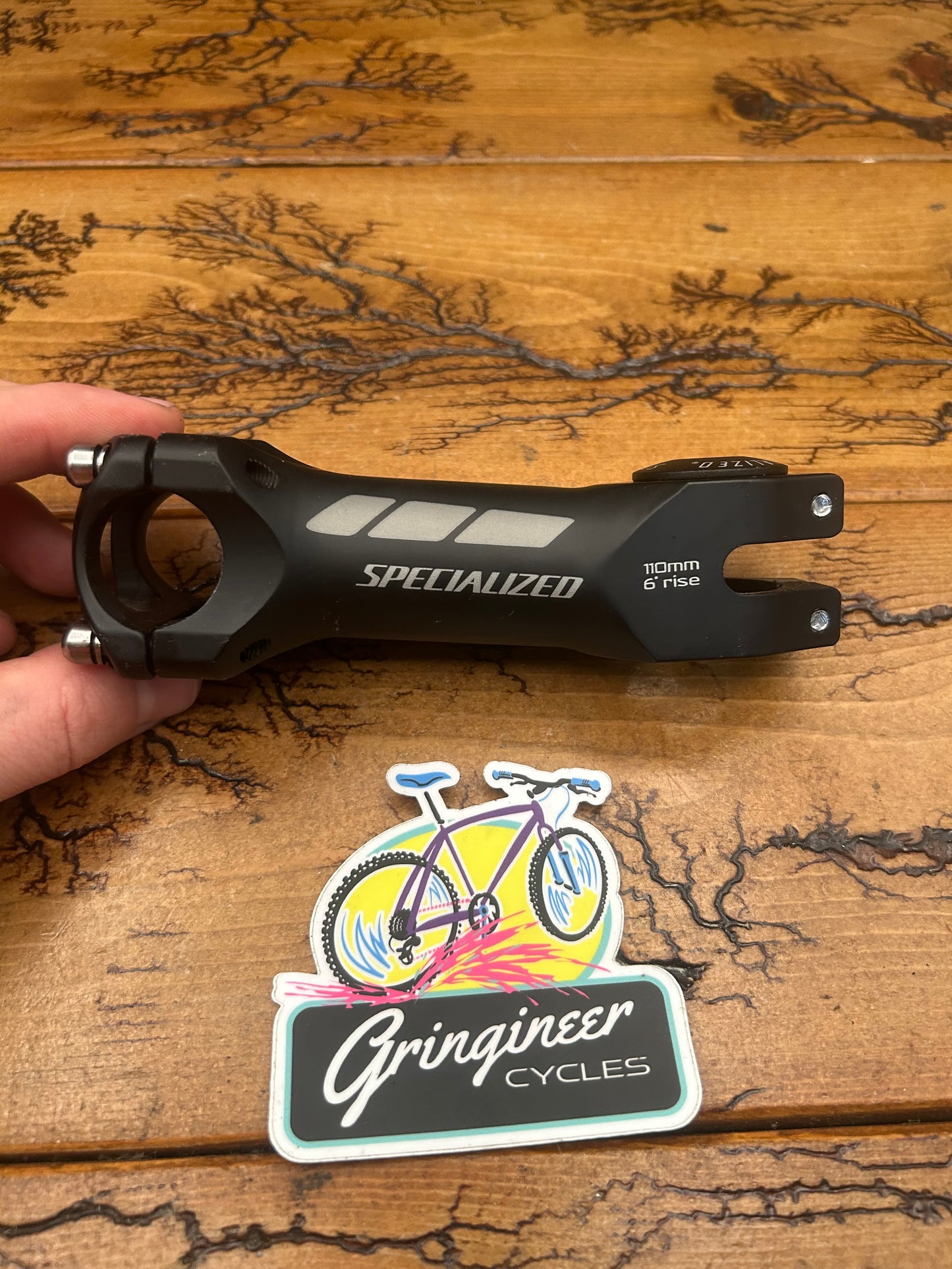 Specialized 110mm 6 Degree Rise 25.4mm 1 1/8 Stem With Top Cap