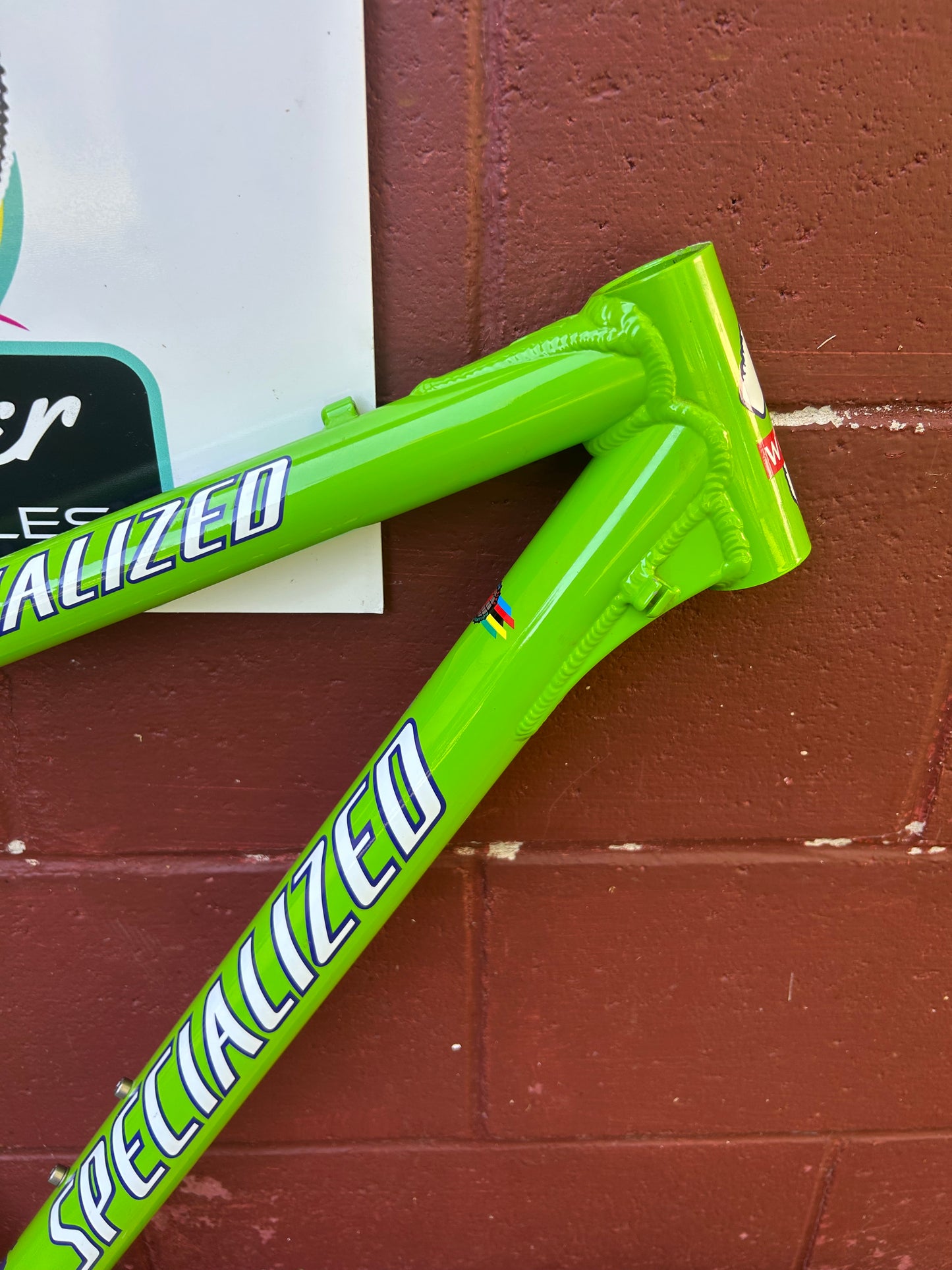1998 17" Specialized S-Works Stumpjumper M2 Lime Green Frame
