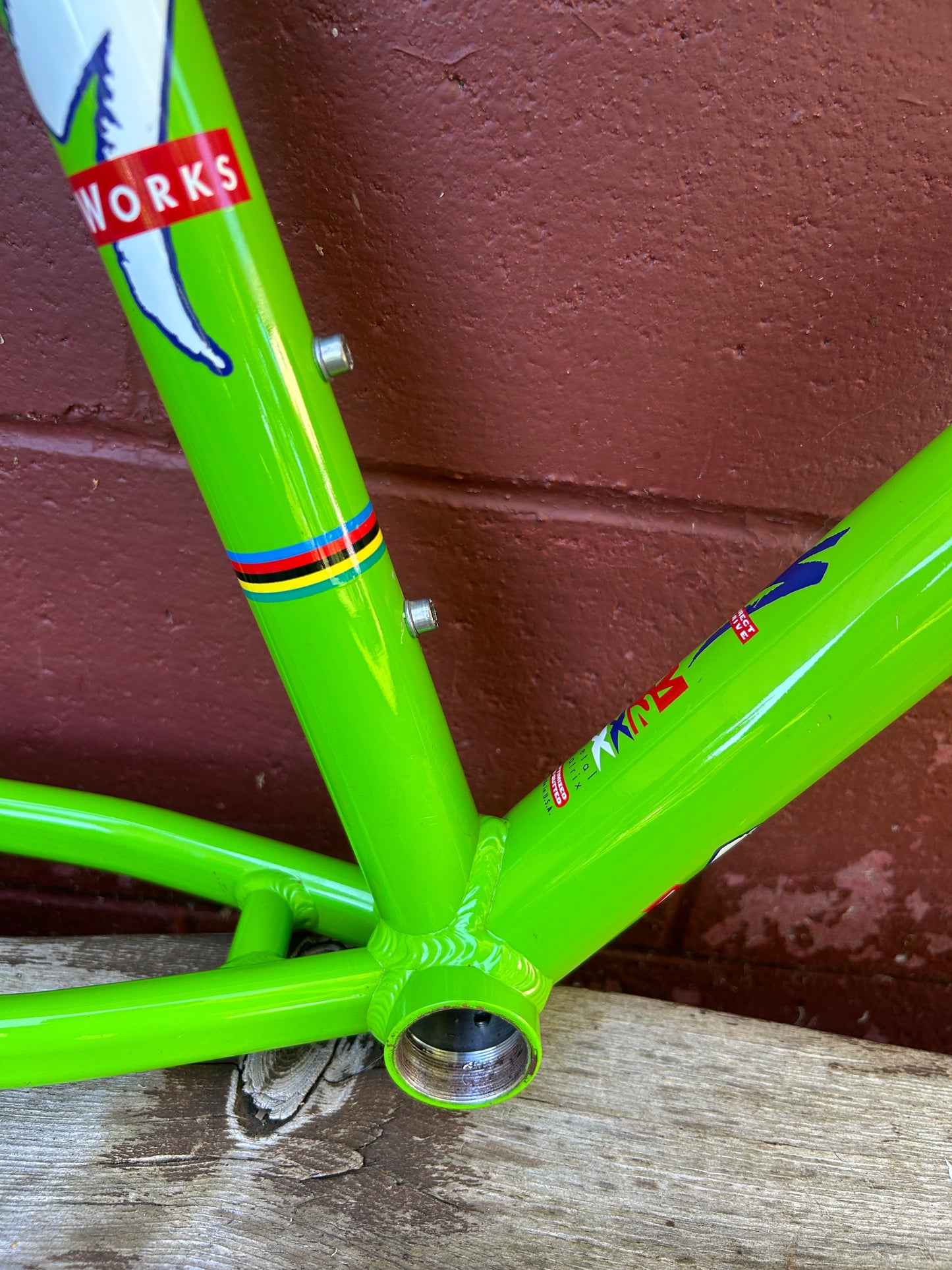 1998 17" Specialized S-Works Stumpjumper M2 Lime Green Frame