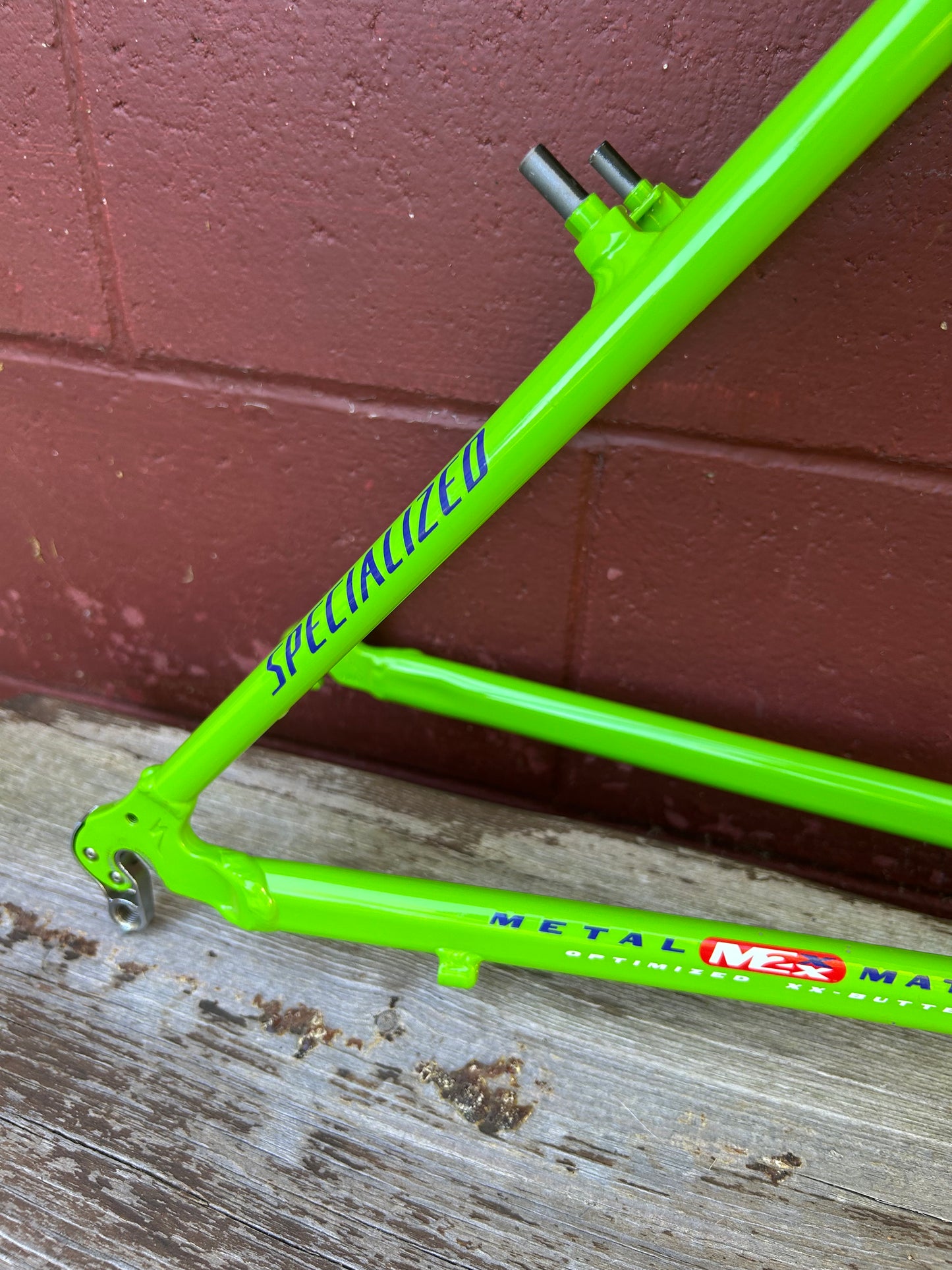 1998 17" Specialized S-Works Stumpjumper M2 Lime Green Frame