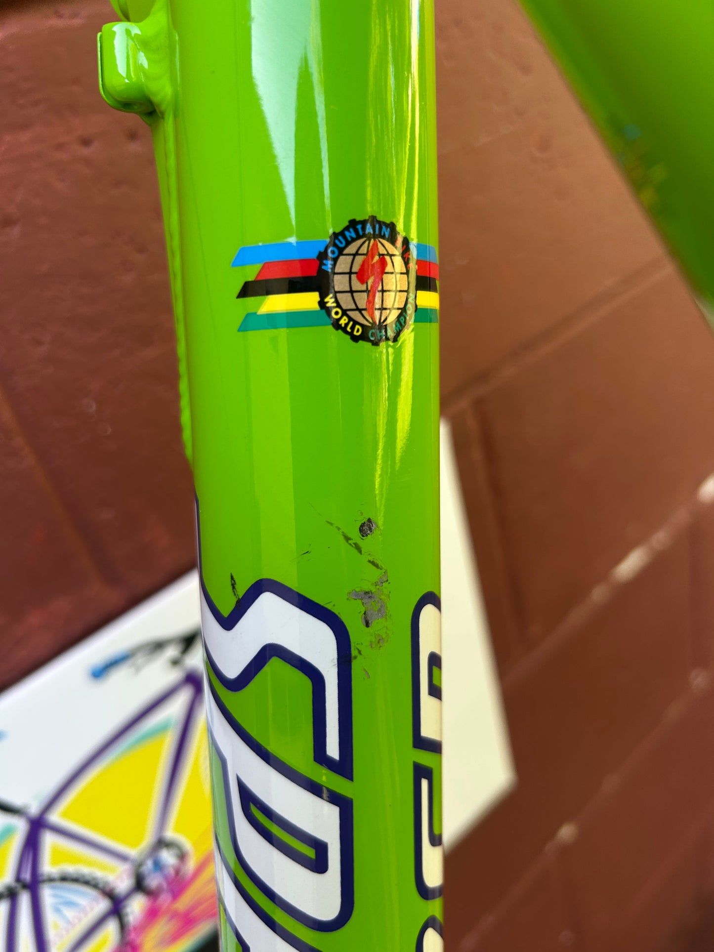 1998 17" Specialized S-Works Stumpjumper M2 Lime Green Frame