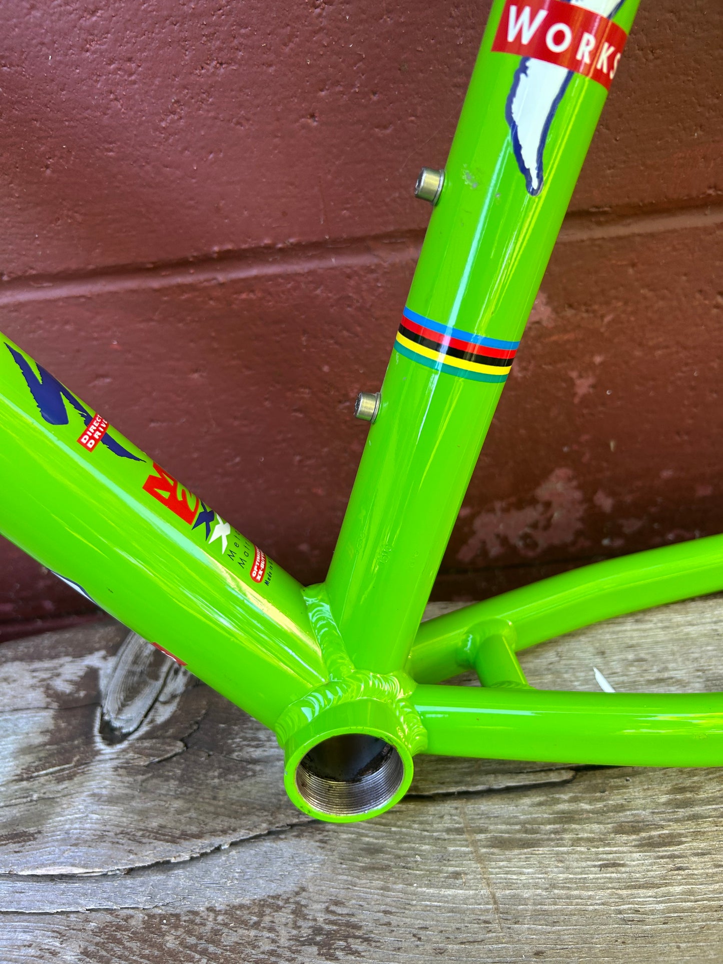 1998 17" Specialized S-Works Stumpjumper M2 Lime Green Frame