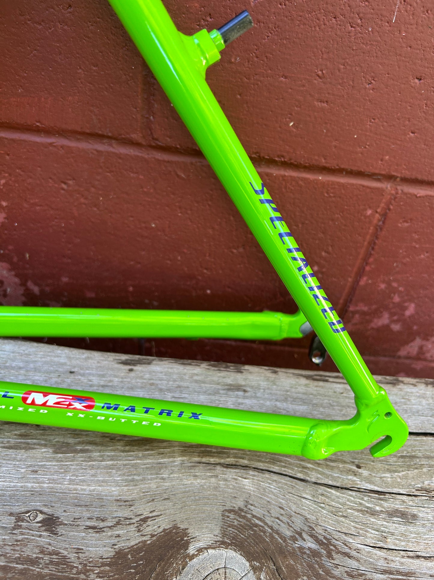1998 17" Specialized S-Works Stumpjumper M2 Lime Green Frame
