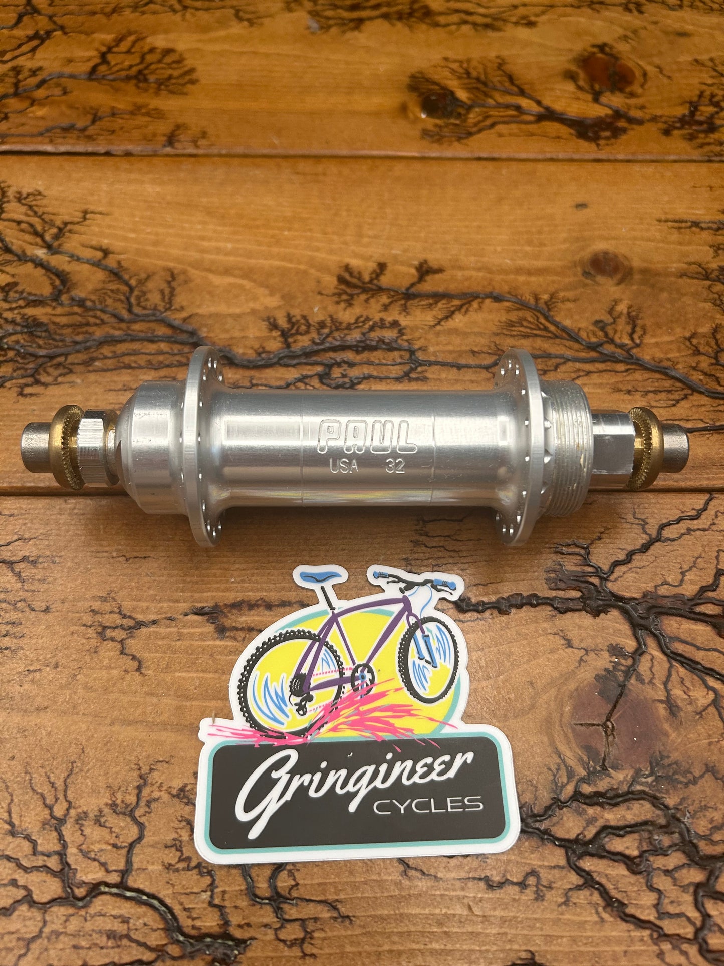Paul Components WORD 135mm 32 Hole Silver Rear Single Speed Hub NOS