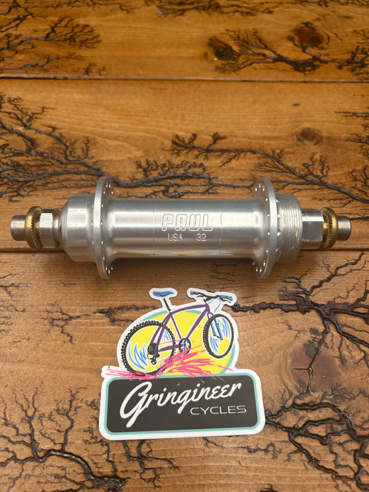 Paul Components WORD 135mm 32 Hole Silver Rear Single Speed Hub NOS