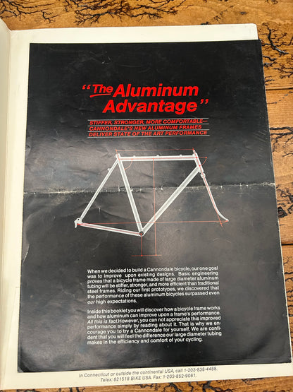 1986 Cannondale Catalog and Folder