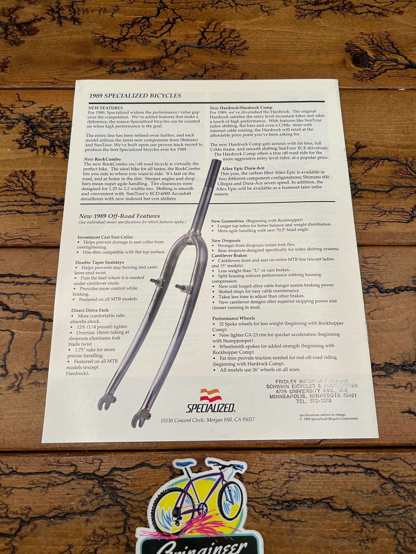 1989 Specialized Catalog