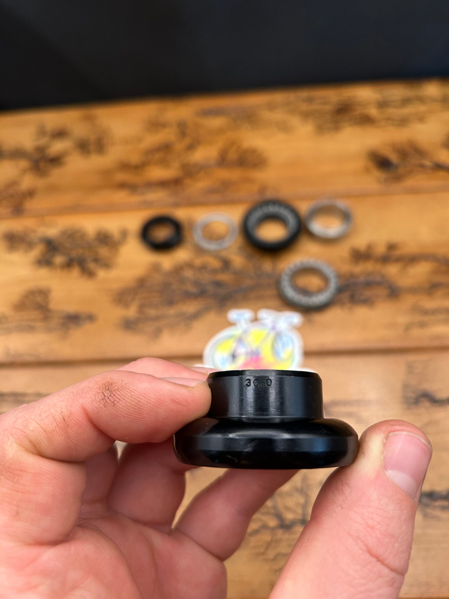 Suntour Black 1 Inch JIS Threaded Headset NOS