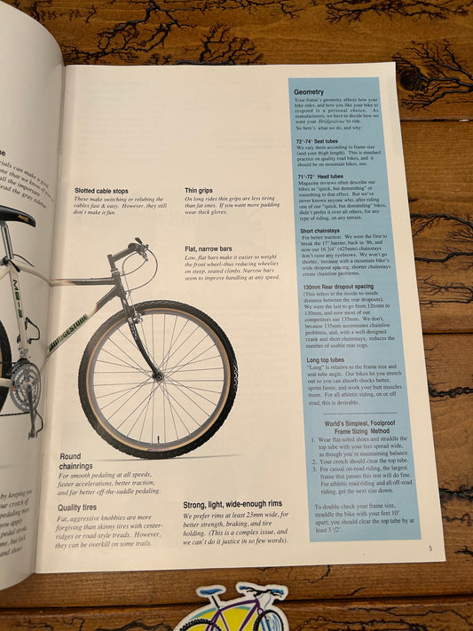 1991 Bridgestone Catalog