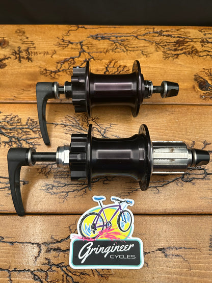 Hadley 100/135 32 Hole Thru Axle Disc Brake Hub Set