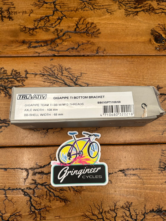 Truvativ Giga Pipe Titanium 68x108mm Bottom Bracket NOS