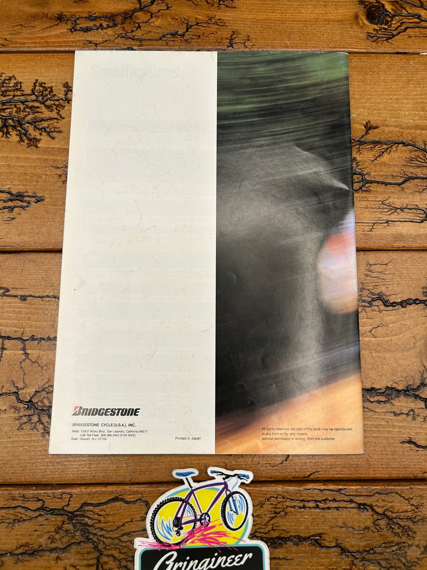 1990 Bridgestone Mountain Bike Handbook