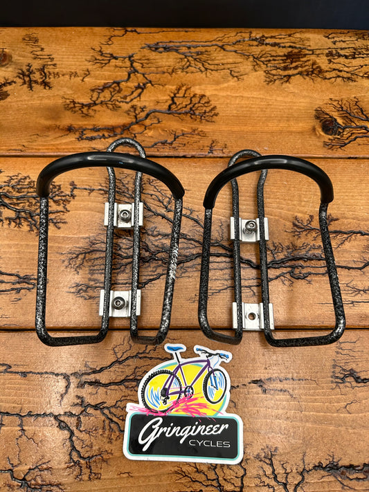 Velocity Black and White Marbled Bottle Cages