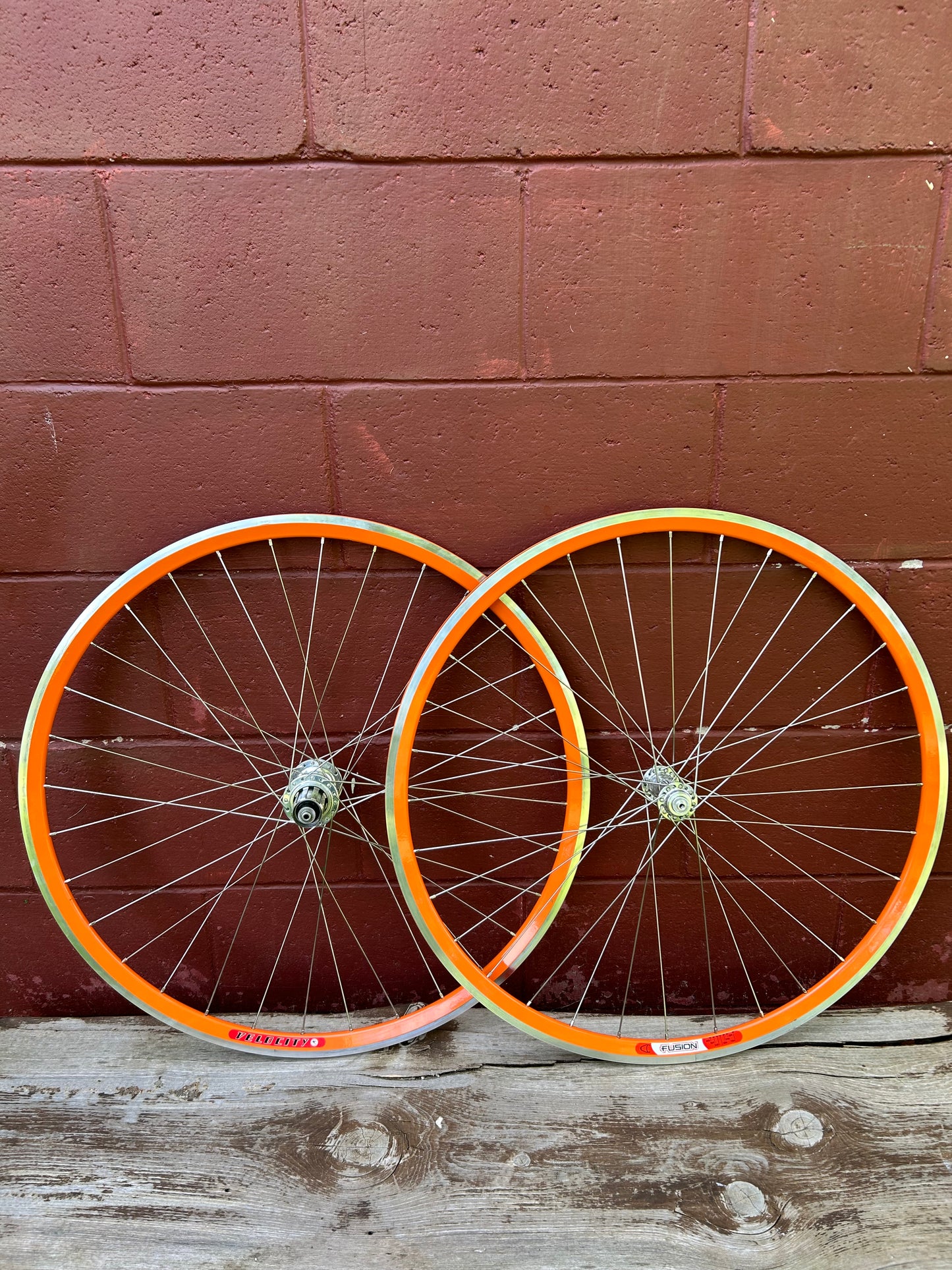 Velocity Fusion White Industries Phil Wood 700c QR Rim Brake Wheelset