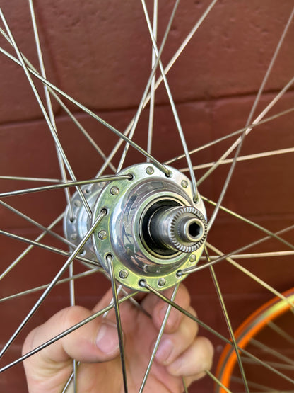 Velocity Fusion White Industries Phil Wood 700c QR Rim Brake Wheelset