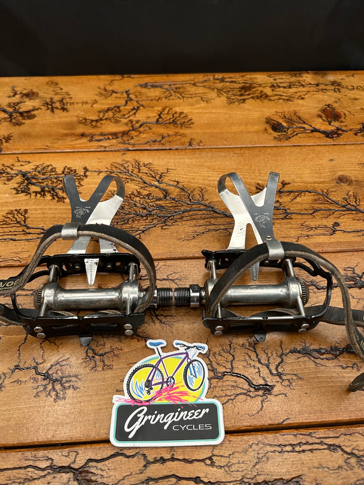 Campagnolo Record Strada Superleggeri Pedals With Campagnolo Toe Cages