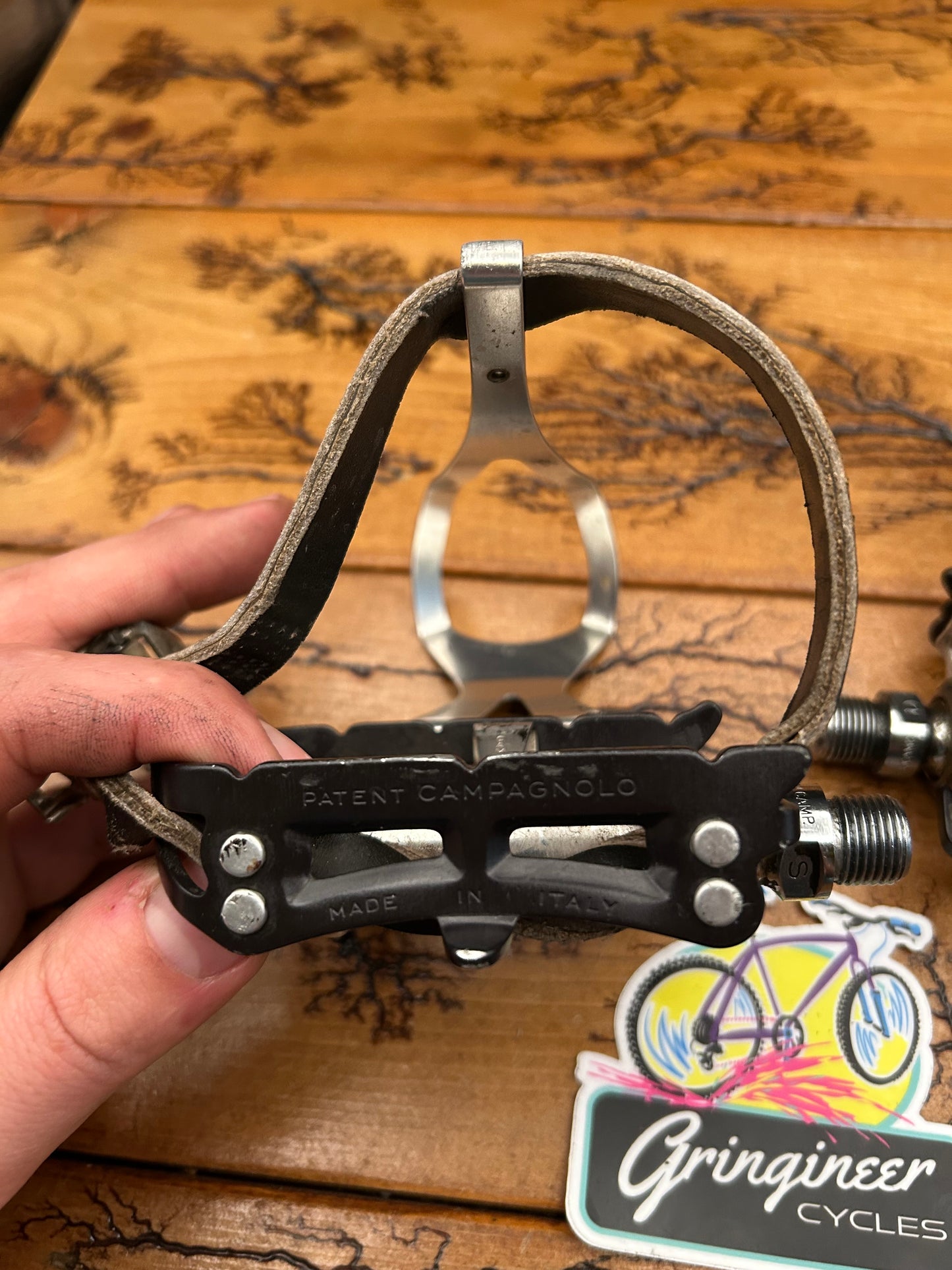 Campagnolo Record Strada Superleggeri Pedals With Campagnolo Toe Cages