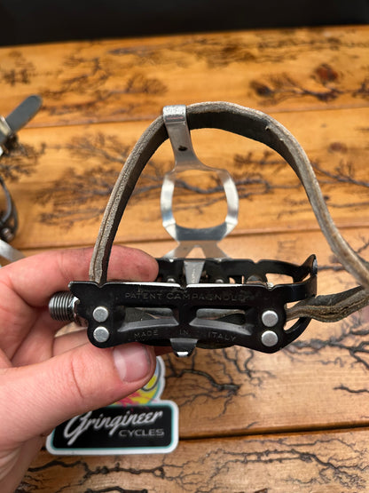 Campagnolo Record Strada Superleggeri Pedals With Campagnolo Toe Cages