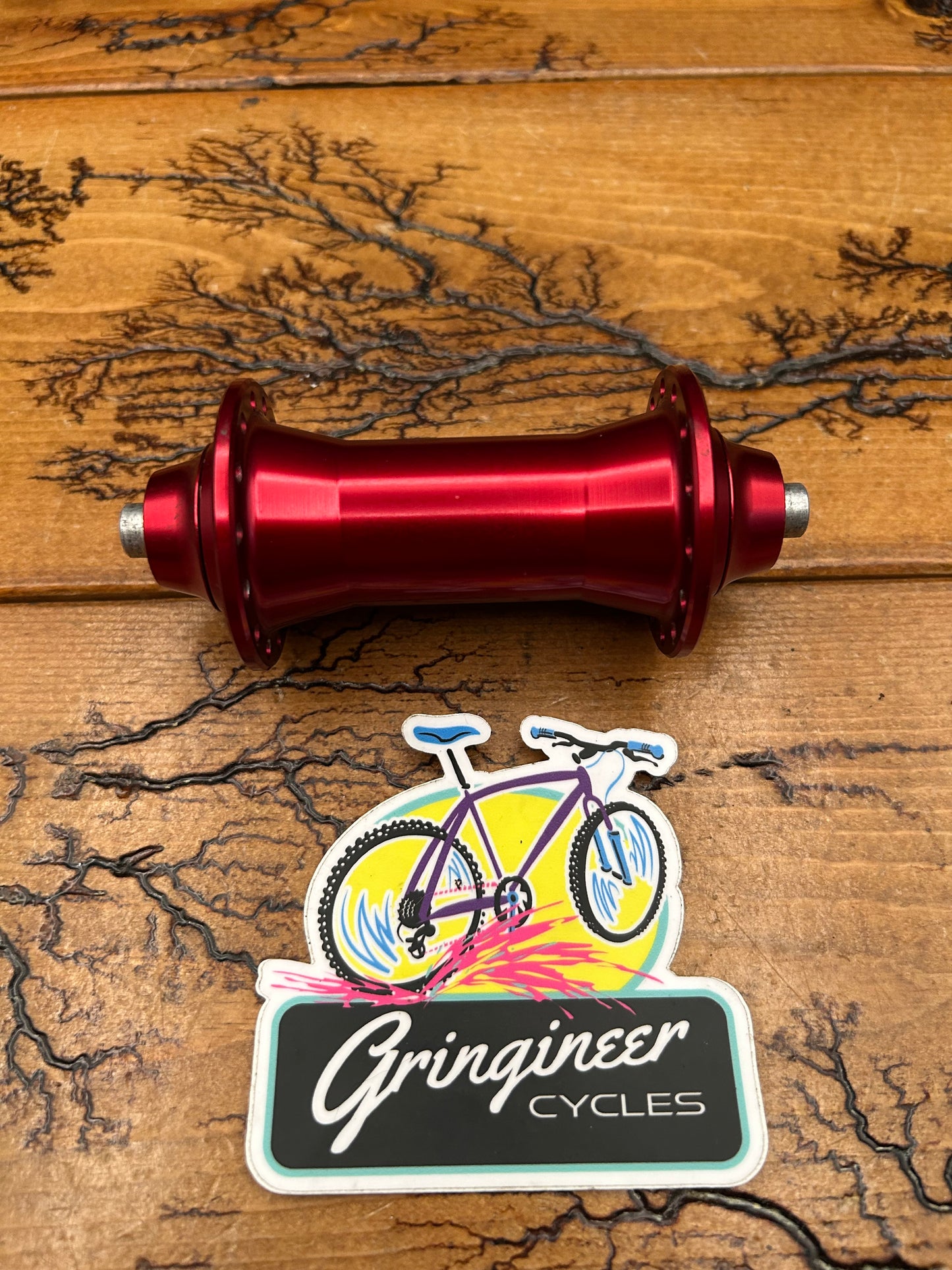 Ringle Red 28 Hole Front Hub