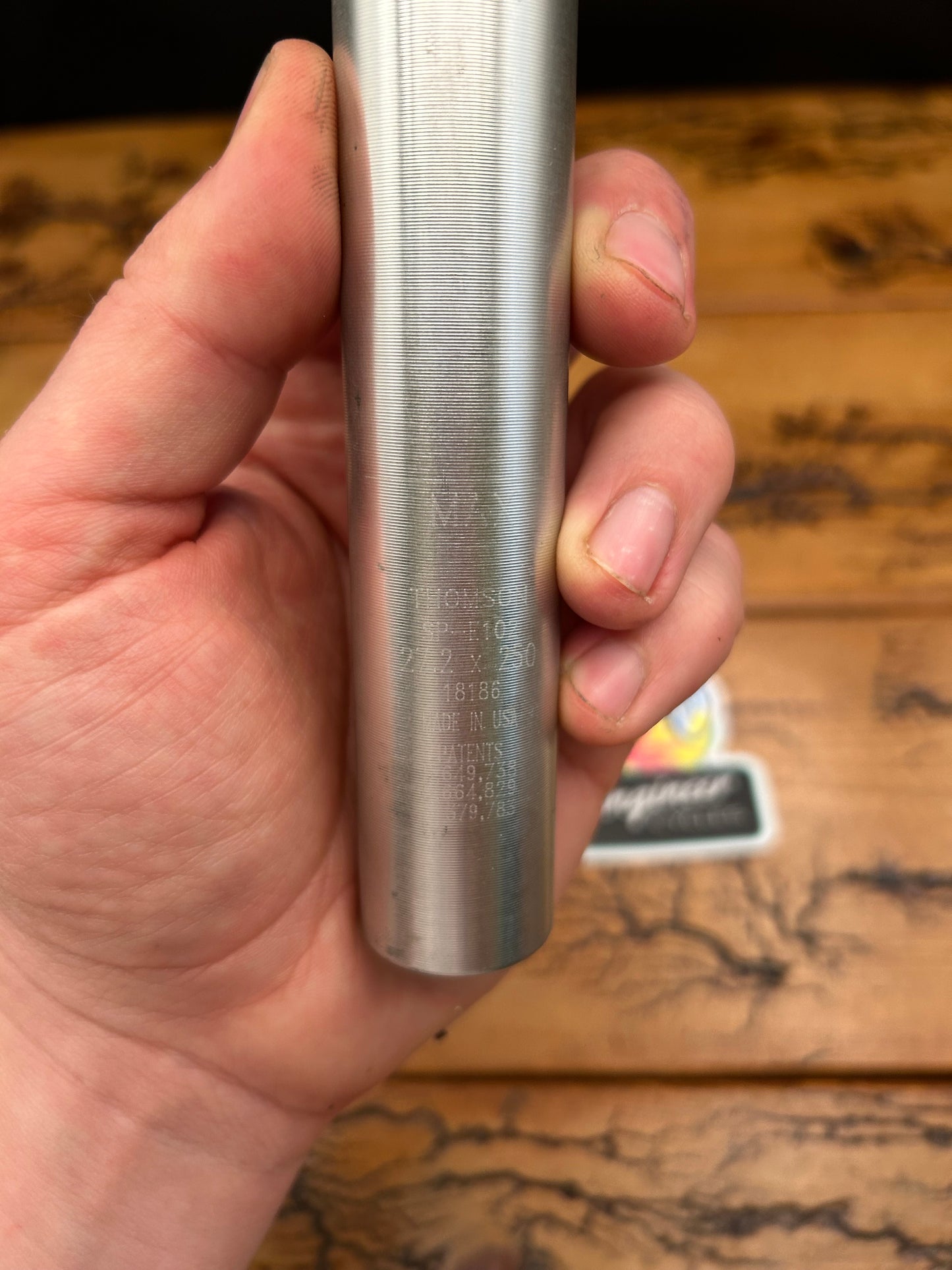 Thomson Elite SP-E102 27.2x250mm Silver Seatpost