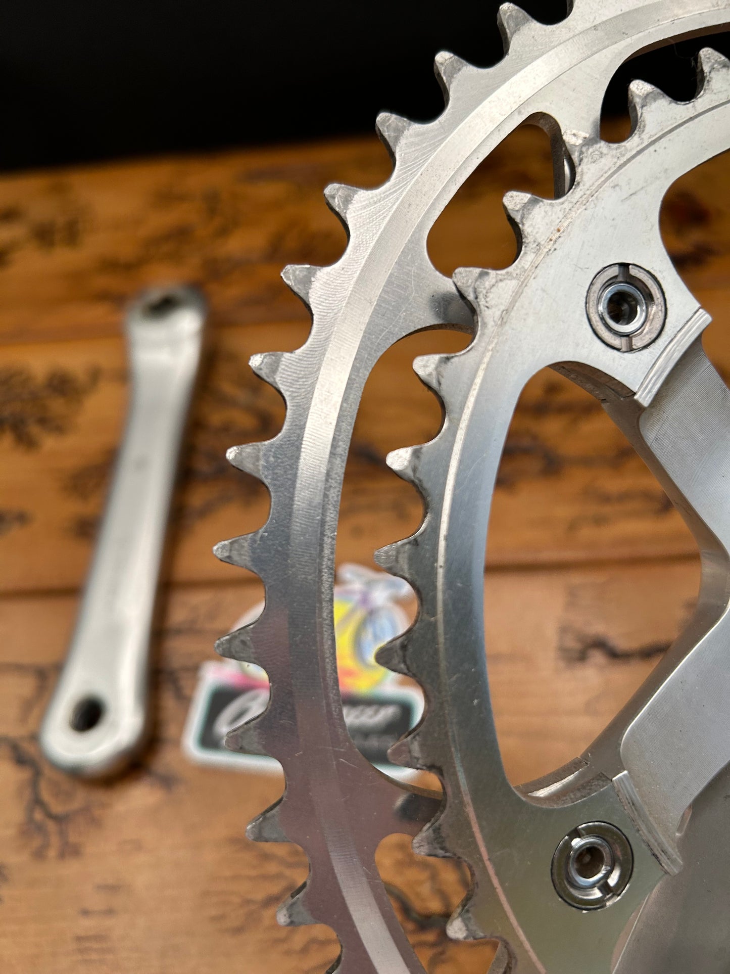 Shimano 600 Tri Color FC-6400 52/42 Biopace 172.5mm Crankset