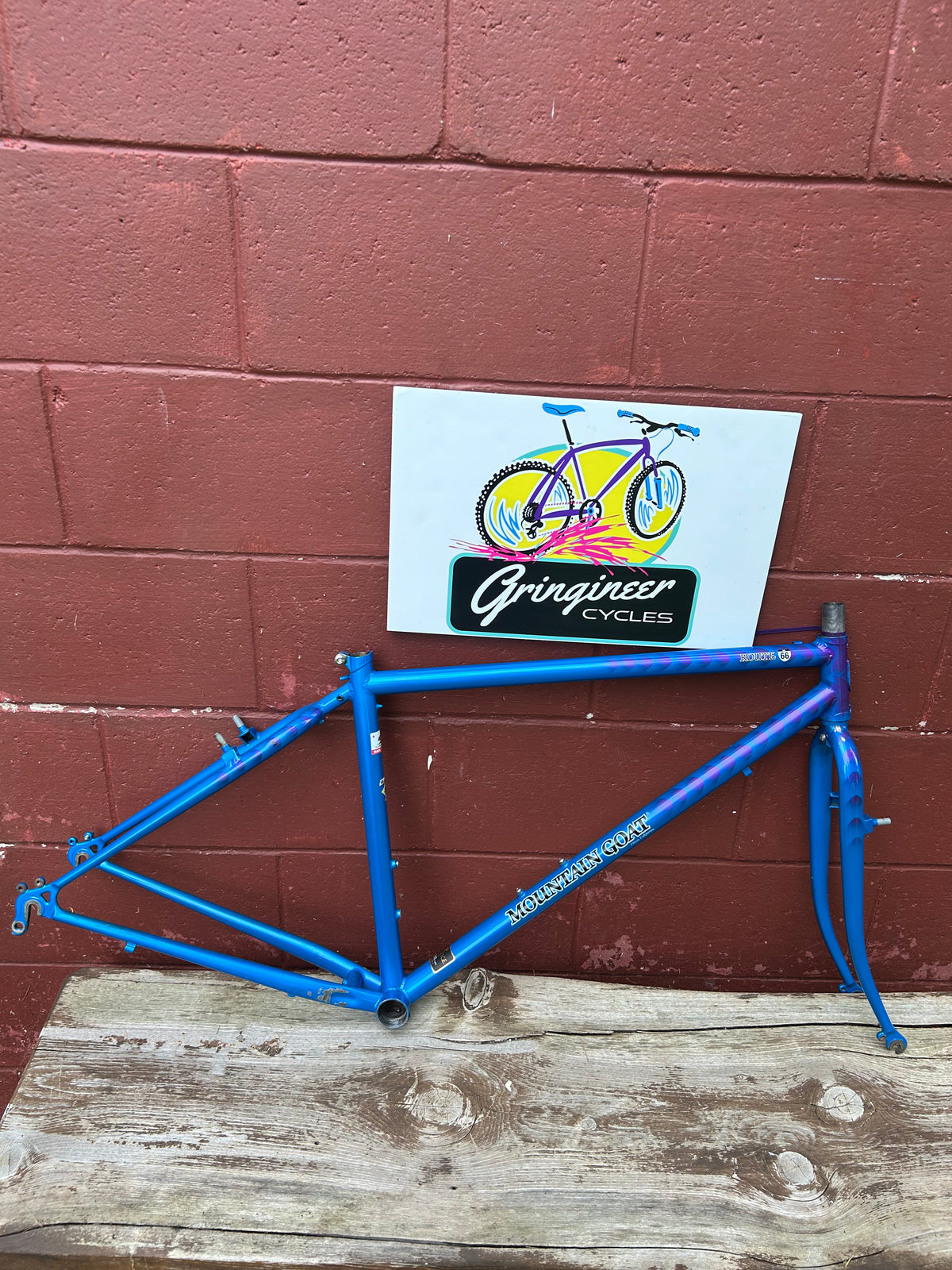1991 17" Mountain Goat Route 66 Frameset