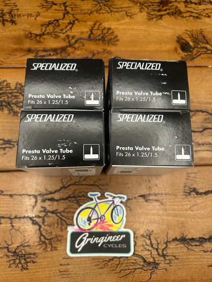 4 Specialized 26x1.25-1.5 Presta Tubes