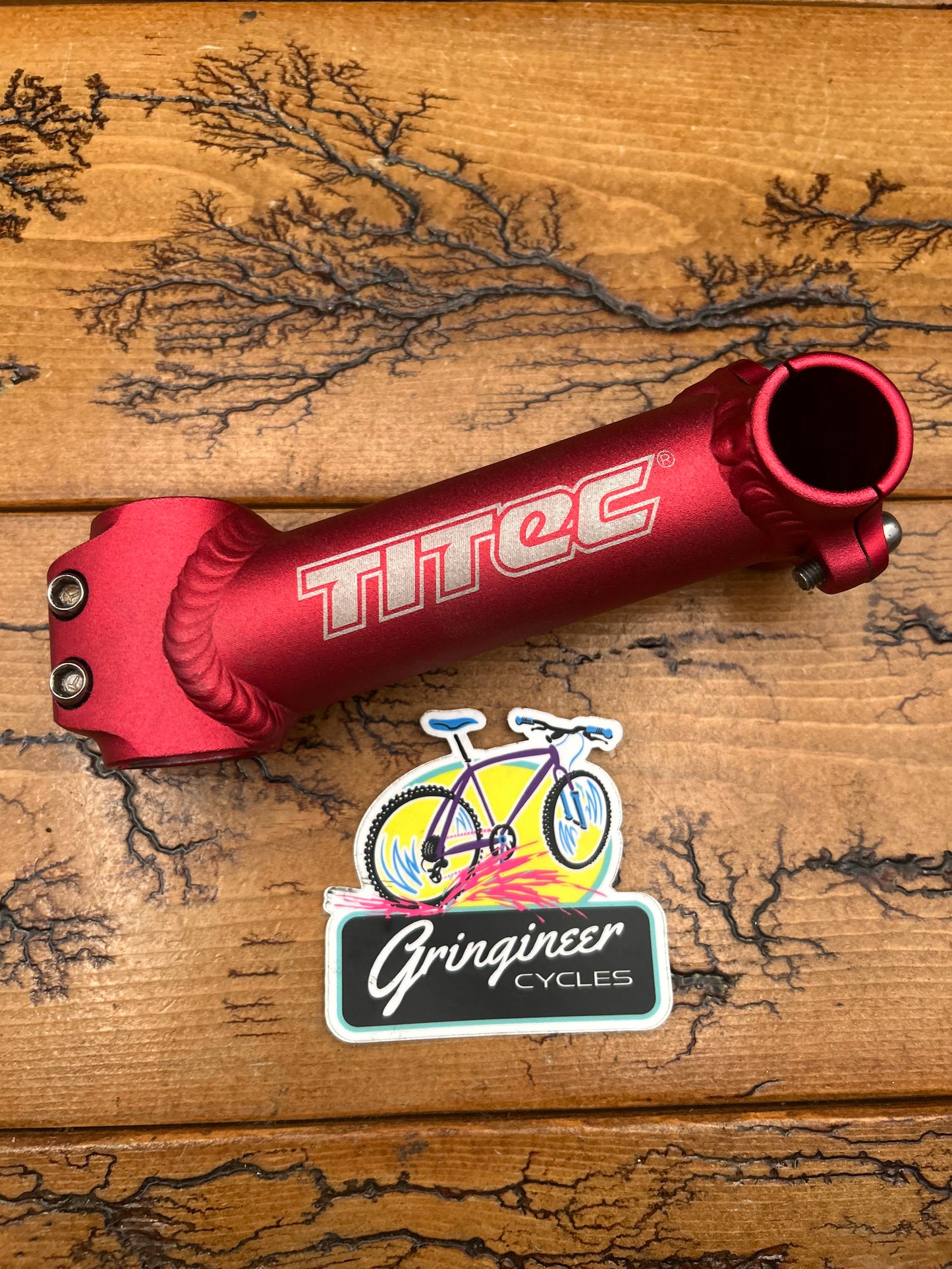 Titec Red 130mm 25.4mm 1 1/8 Inch Threadless Stem