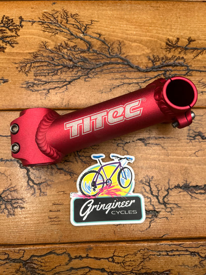 Titec Red 130mm 25.4mm 1 1/8 Inch Threadless Stem