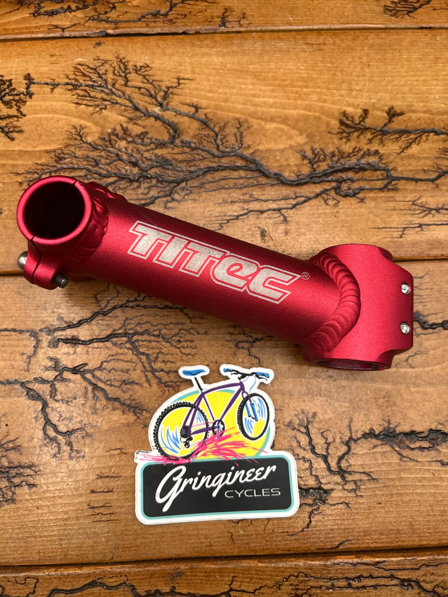 Titec Red 130mm 25.4mm 1 1/8 Inch Threadless Stem